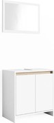 Zestaw mebli łazienkowych biały/sonoma 58x33x60 emma