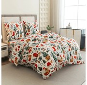 PrzytulneMieszkanie.pl PrzytulneMieszkanie.pl Pościel z mikropluszu FESTIVE MAGIC biała Rozmiar pościeli: 70 x 90 cm | 140 x 220 cm