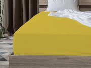PrzytulneMieszkanie.pl Prześcieradło jersey EXCLUSIVE żółte 90 x 200 cm
