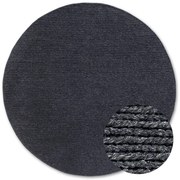 Dywan wełniany Villeroy & Boch antracytowy 160 cm x 160 cm koło