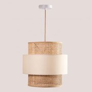 Rattanowa Lampa Sufitowa Satu Nature - Sklum