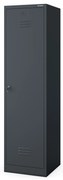 Metalowa szafa gospodarcza AGNES, 500 x 1850 x 500 mm, antracyt