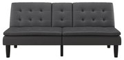 Szara rozkładana sofa z imitacji skóry 191 cm Maine – Støraa