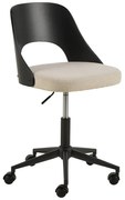 Czarno-beżowe krzesło biurowe Lucy – Actona