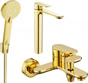 Mexen Milo R40 zestaw wannowy, złoty - 71313R40-50