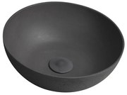 Sapho - Umywalka nablatowa FORMIGO śr. 39 cm beton/antracyt