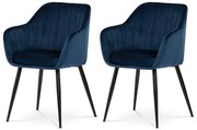 Zestaw krzeseł do jadalni PIKA BLUE4, 2 szt.