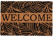 Wycieraczka kokosowa Welcome leaves, 59 x 39 cm