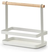 Metalowy przyprawnik z bambusową rączką, 24 x 10 x 20 cm