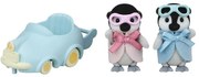 Sylvanian Families Baby Penguins bliźniaki zsamochodem