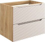 Szafka pod umywalkę OCEAN BEIGE 82-70-2S 70cm dąb olejowany/beżowa COMAD