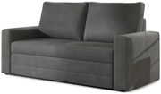 Rozkładana sofa 2-osobowa WAVE, ciemnoszara