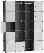 Duża czarna szafka modułowa H8-W45