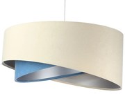 Lampa wisząca BEIGE beżowa/niebieska/srebrna BPS KONCEPT