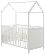 Białe łóżeczko 70x140 cm – Roba