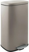 Spirella Kosz na śmieci z pedałem soft-close Akira 50 l, matowy szaro-brązowy, 50 l