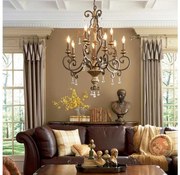 Quoizel QZ-MARQUETTE9 - Żyrandol na łańcuchu MARQUETTE 9xE14/60W/230V