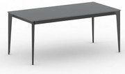 Stół konferencyjny do biura PRIMO ACTION, 180x90 cm, czarna podstawa, grafit