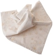 Świąteczny obrus wodoodporny Płatki śniegu mix, 140 x 140 cm