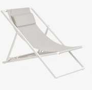 Składana Hamak Z Poduszką Ze Stali Jensy Jasnoszary - Sklum