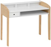 Biurko dziecięce w skandynawskim stylu, nogi z drewna z recyklingu, 100 x  52 x 85 cm