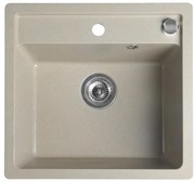 Sapho - Zlewozmywak kuchenny 53x50 cm granit/beżowy