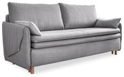 Jasnoszara rozkładana sofa 207 cm Simon – Miuform