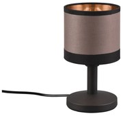 Czarno-brązowa lampa stołowa (wys. 22 cm) Davos – Trio