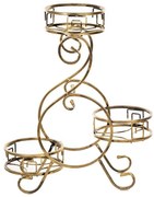 Stojak na kwiaty 64x60 cm, złoty