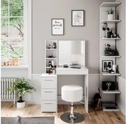 Stół o jamierze biały 80x40x127.4 meryl