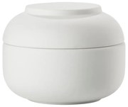 Biały kamionkowy organizer łazienkowy na waciki Sensu – Zone