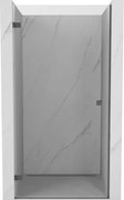 Mexen Lunar-B drzwi prysznicowe uchylne lewe 95 cm, transparent, gun gray szczotkowany - 832-095-000-66-00-L