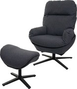 Leżanka + taboret obrotowy MCW-L12,  ciemnoszary