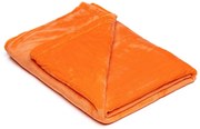 Pomarańczowy koc z mikropluszu My House, 150x200 cm