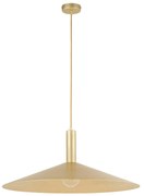 Capri 70 złota – lampa wisząca do sypialni, złoty stożek