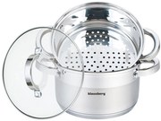 Garnki do gotowania na parze 3 elementy 18cm M6-S35