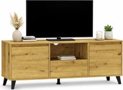 Minimalistyczna szafka pod telewizor z szufladą dąb artisan F8-S84