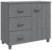 Ciemnoszara sosnowa rustykalna komoda F9-D32