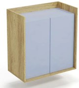Szafka modułowa dwudrzwiowa hikora + niebieski horyzont N4-C37
