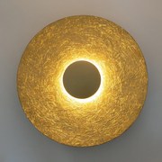 SOLE Sigma M kinkiet ścienny złoty – eleganckie oświetlenie LED do nowoczesnych wnętrz