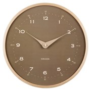 Zegar ścienny Karlsson 5995MG brązowy, śr. 30 cm