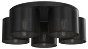 żyrandol natynkowy LOFT SHADE 5xE27/60W/230V czarny