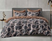PrzytulneMieszkanie.pl PrzytulneMieszkanie.pl Pościel z mikroflanelu BRUSARI szaro-brązowa Rozmiar pościeli: 70 x 80 cm | 140 x 200 cm
