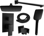 Mexen Uno DR62 zestaw prysznicowy podtynkowy, czarny - 71435DR62-70