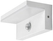 Rabalux 77116 zewnętrzna lampa ścienna LEDZaragoza, z czujnikiem, 9 W, IP54, biała