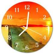 Zegar ścienny okrągły Most