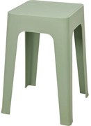 Plastikowy stołek Mallys zielony, 33 x 47 x 33 cm, sztaplowany