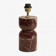 Podstawa Do Lampy Stołowej Diniz Czerwony Marmur Cherry Gold & ↑25 Cm - Sklum