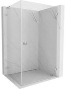 Mexen Lunar-B L kabina prysznicowa uchylna prawa 100 x 70 cm, transparent, chrom - 832L-100-070-01-00-P