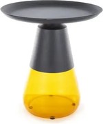 Stolik kawowy TIFFANY A 50x50 czarny/pomarańczowy SIGNAL